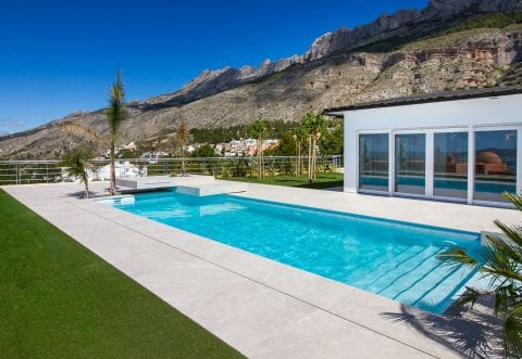 view from pool Sierra de Altea Villa for Sale